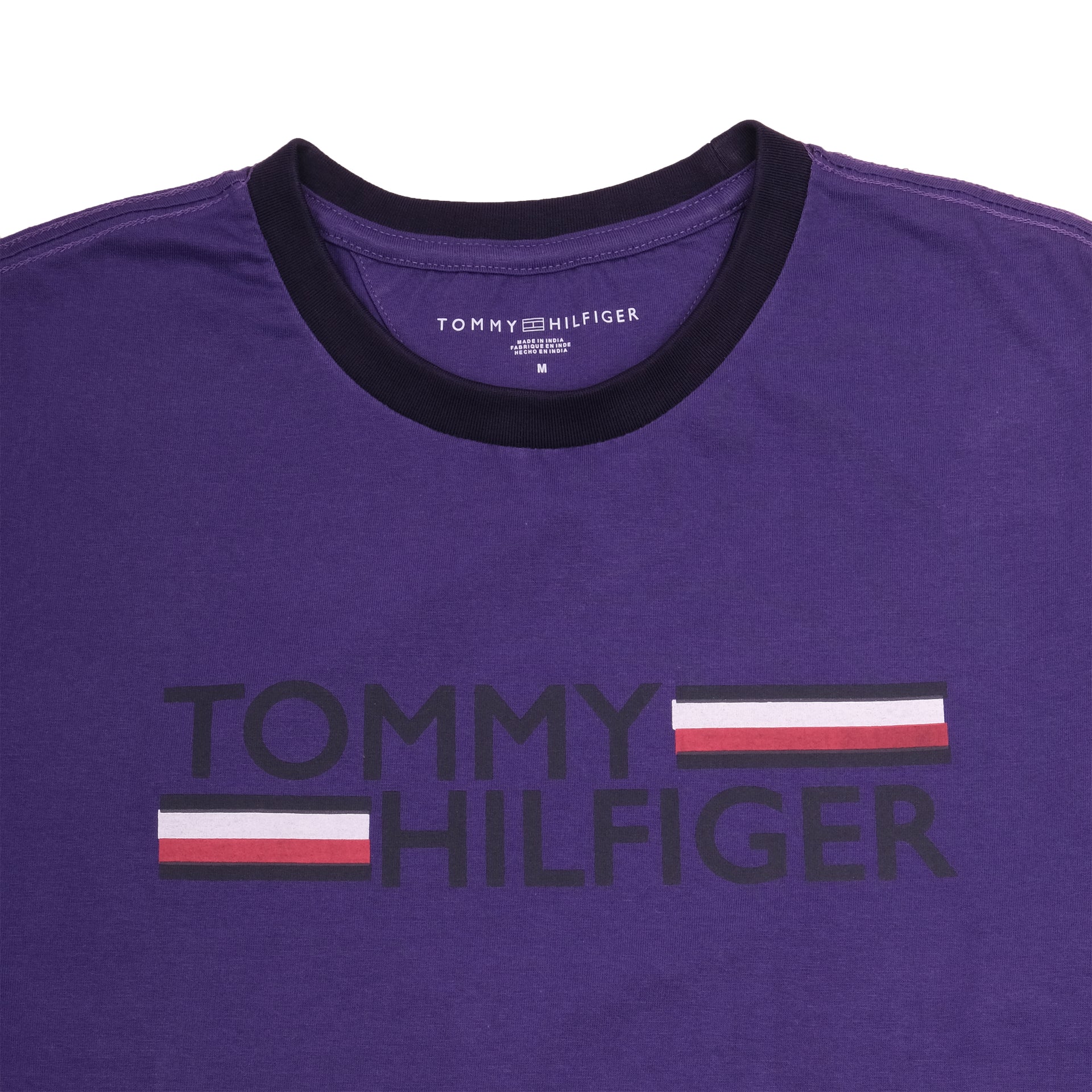 TOMMY HILFIGER Enchanted Violet Classic Fit Short Sleeve Logo Tee