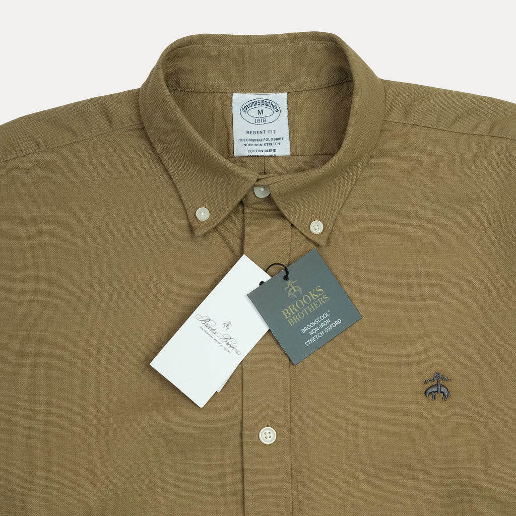 BROOKS BROTHERS Verdant Sage Regent Fit Long Sleeve Button-Down Shirt