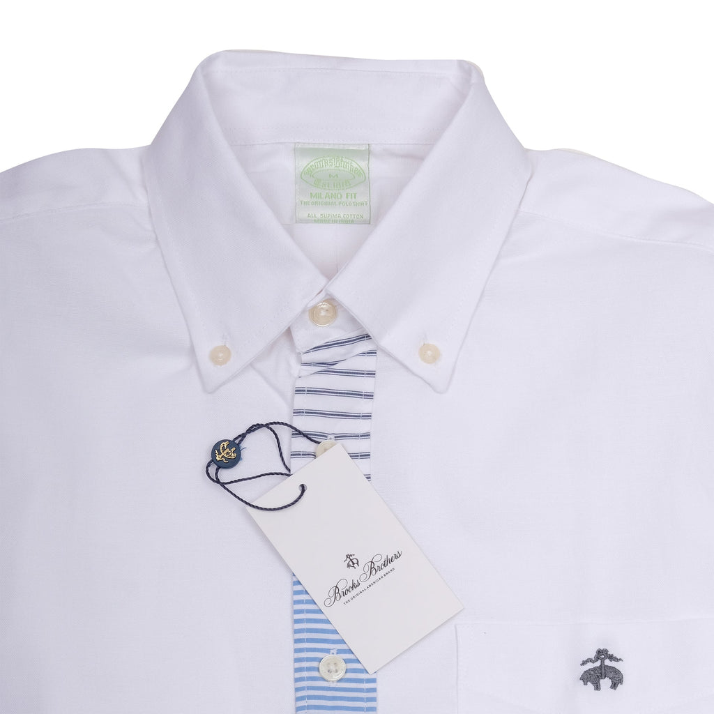 BROOKS BROTHERS Celestial Cream Textured Detail Classic Fit Long Sleeve Shirt