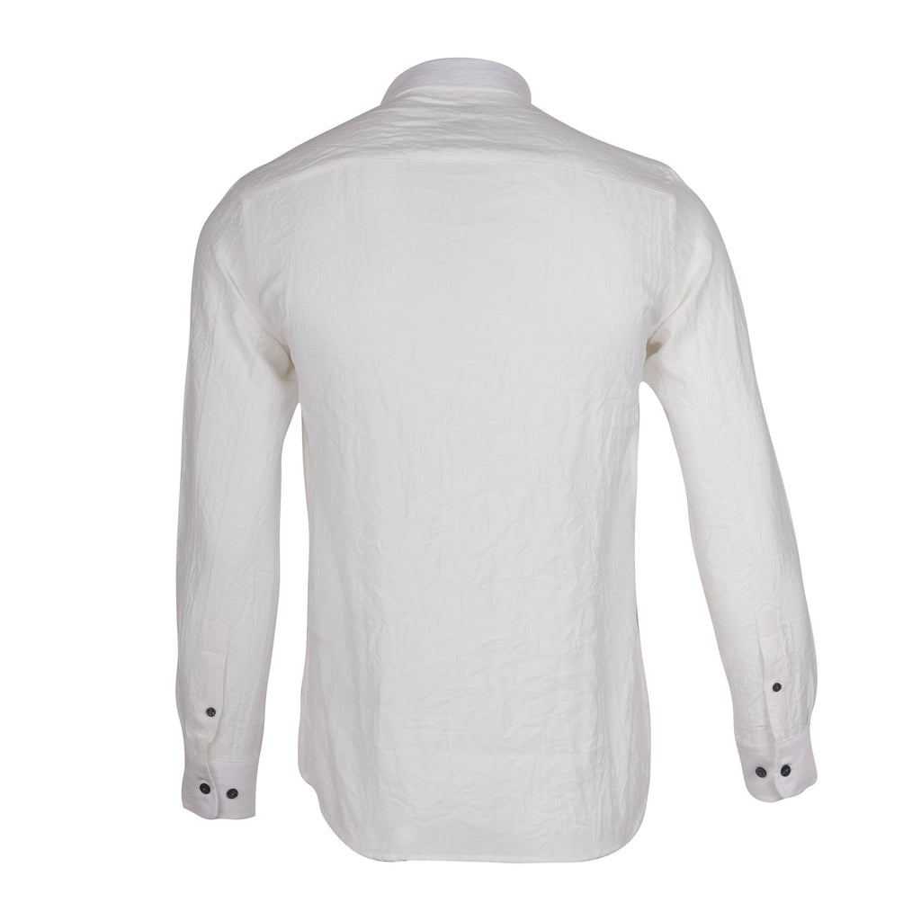 CALVIN KLEIN Frosted Pearl Slim Fit Long Sleeve Button-Up Shirt