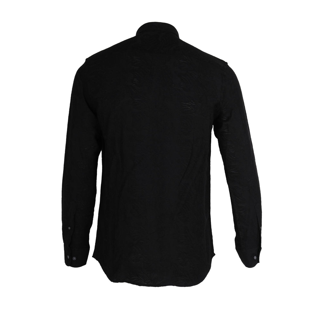 CALVIN KLEIN Onyx Noir Slim Fit Long Sleeve Shirt