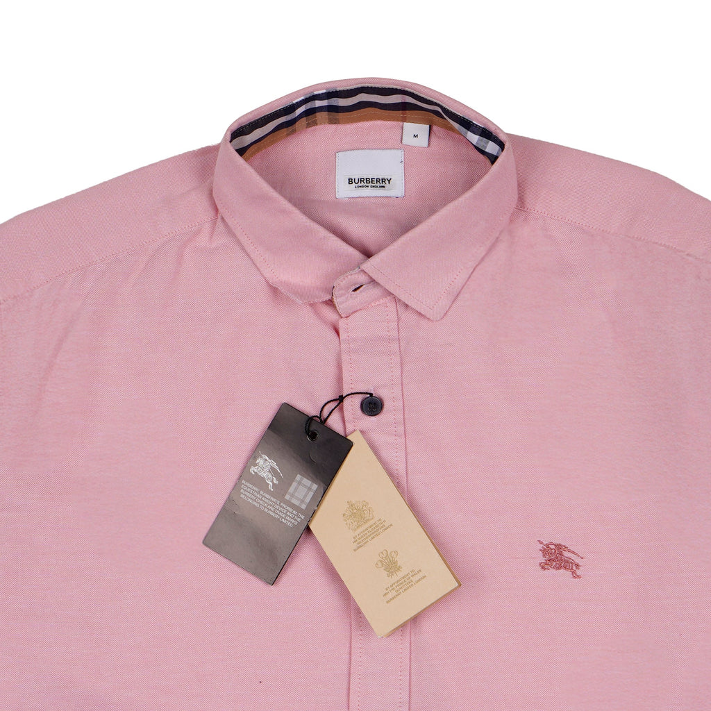 BURBERRY Seraphic Coral Tailored Fit Long Sleeve Button-Up Shirt