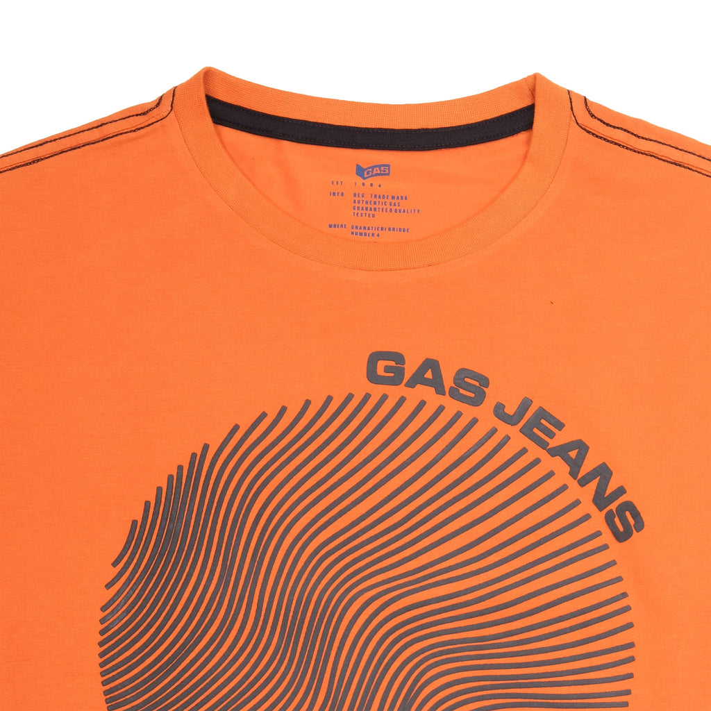 GAS JEANS Vibrant Sunset Slim Fit Graphic Tee