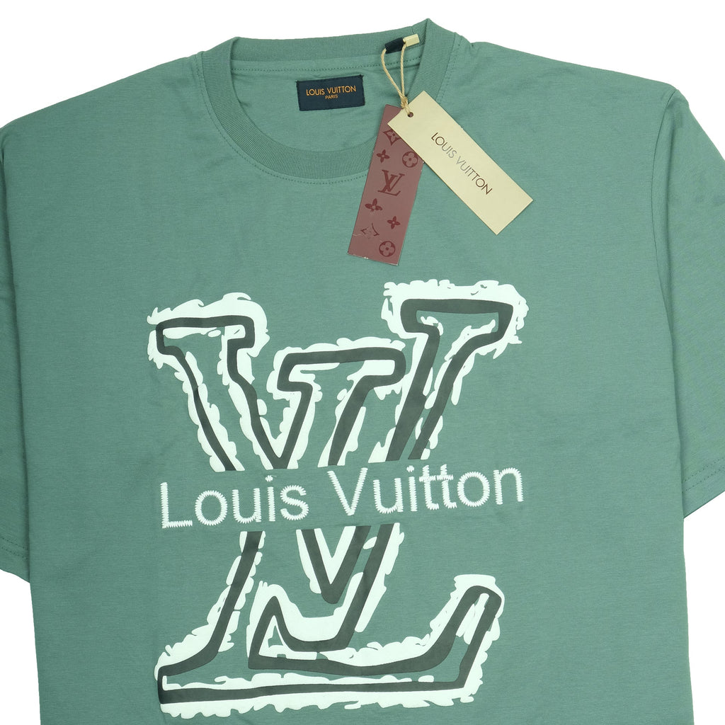 LOUIS VUITTON Ocean Breeze Graphic Logo Cotton Tee