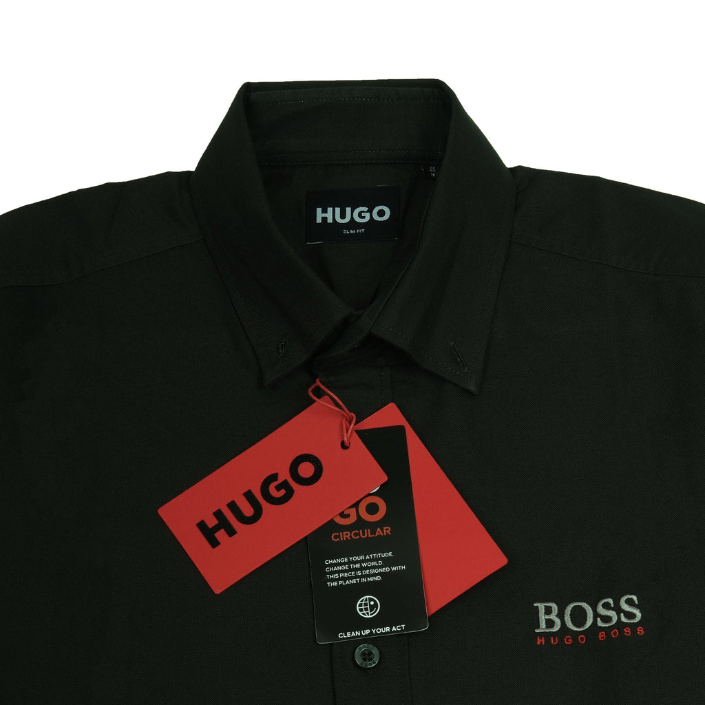 HUGO BOSS Enchanted Pine Slim Fit Long Sleeve Shirt