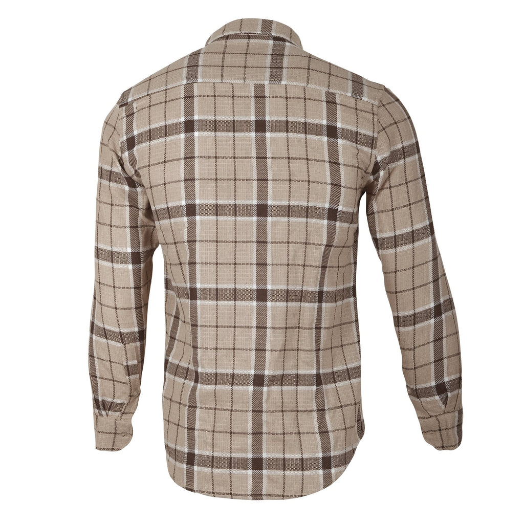 BURBERRY BRIT Dune Beige Check Regular Fit Long Sleeve Shirt