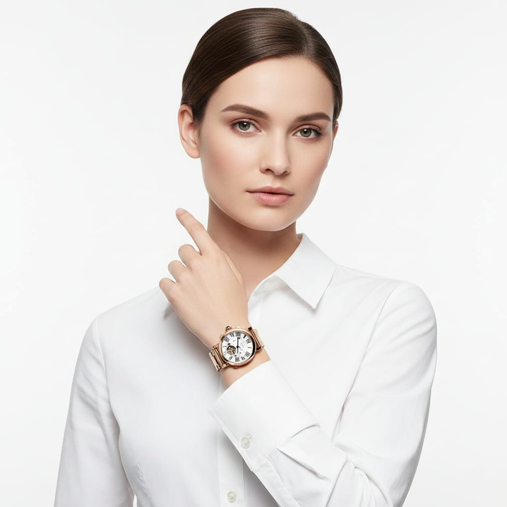 CARTIER Blush Ember Luxe Chronograph Timepiece  (IMPORTED)