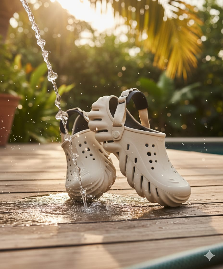 CROCS Serene Dune Water-Resistant Comfort Clogs