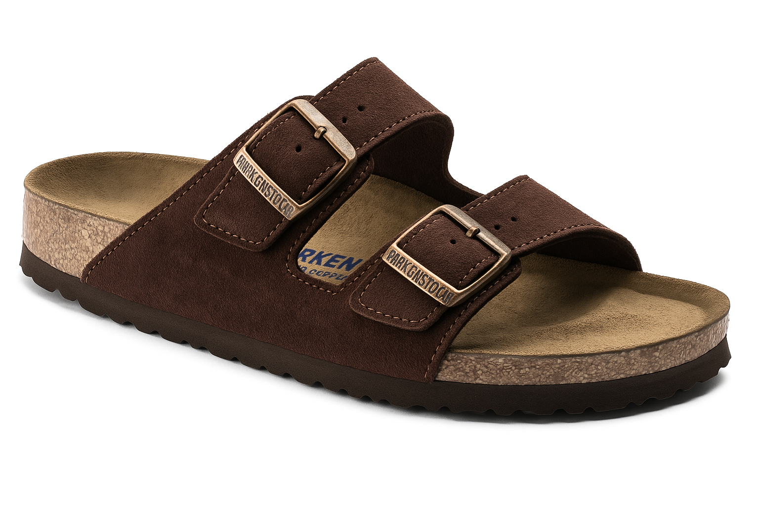 BIRKENSTOCK Emberwood Terracotta Casual Fit Two-Strap Nubuck Sandals
