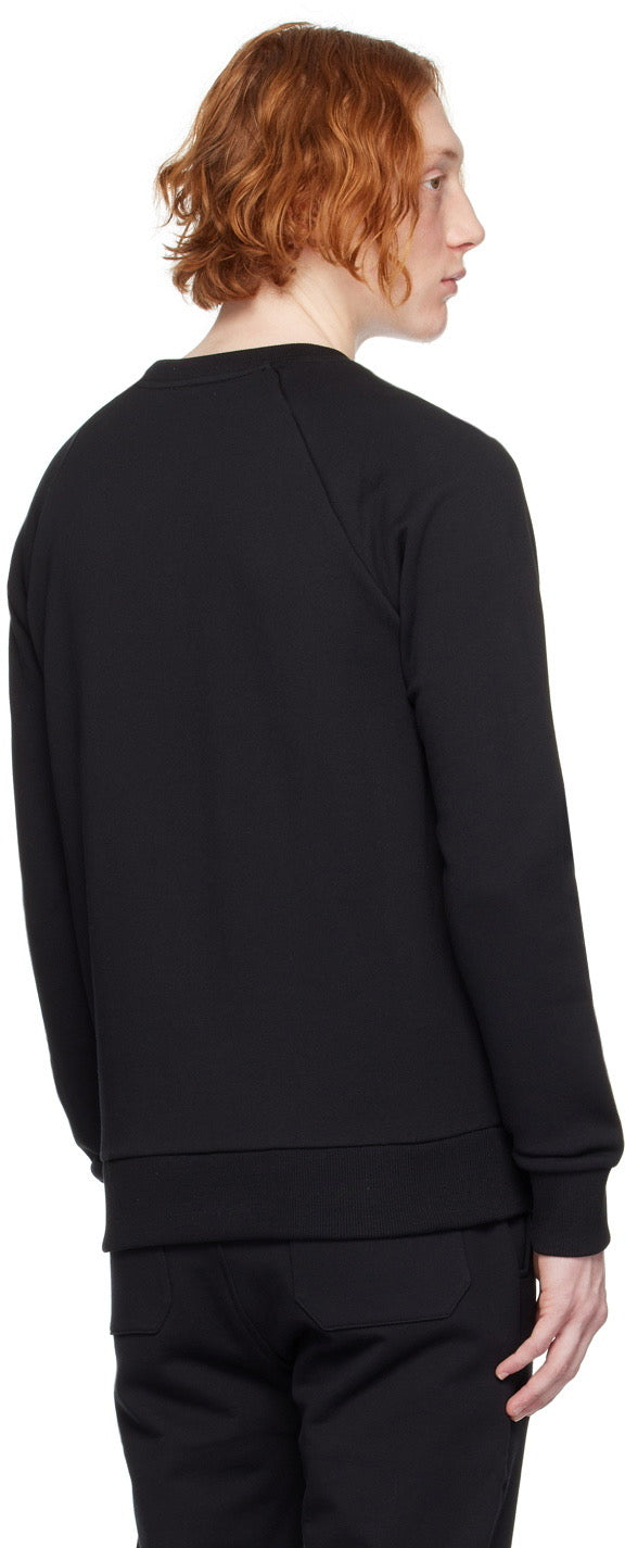 Balmain Luxurious Black Embossed Sweatshirt