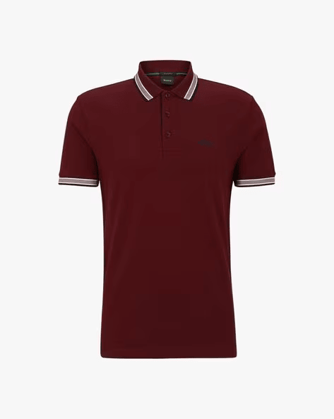 BOSS Crimson Velvet Slim Fit Polo Shirt