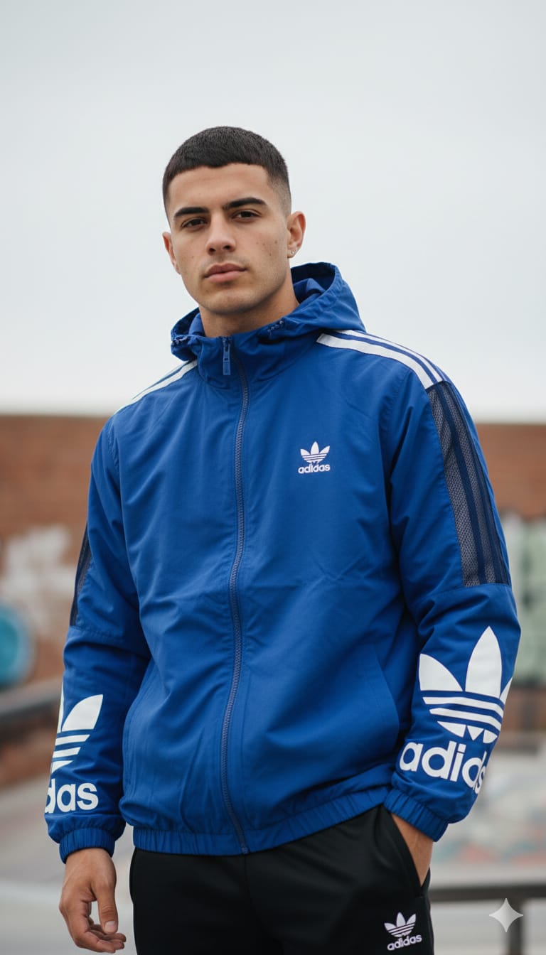 adidas Essentials Blue Track Jacket