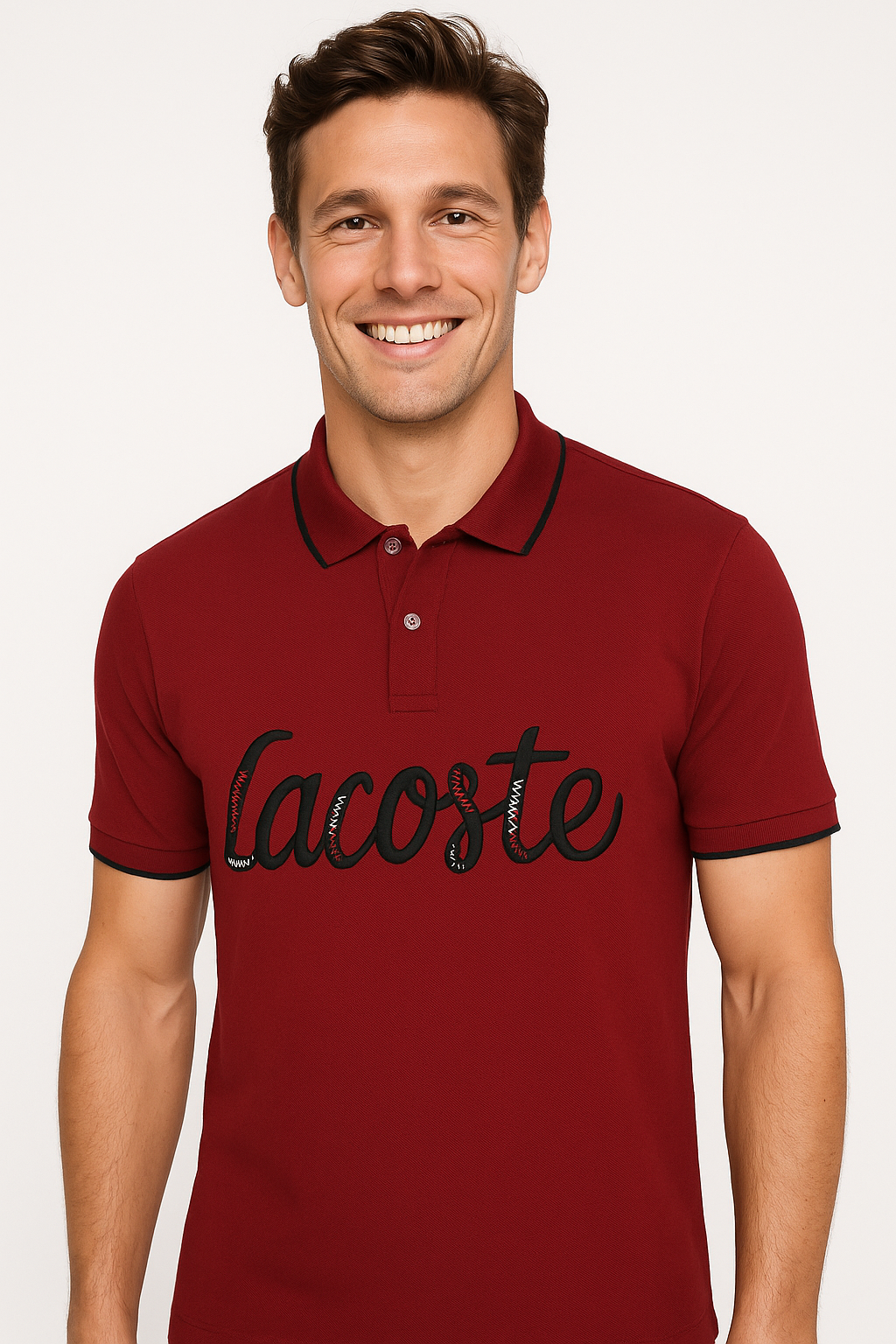 LACOSTE Crimson Velvet Classic Fit Polo Shirt