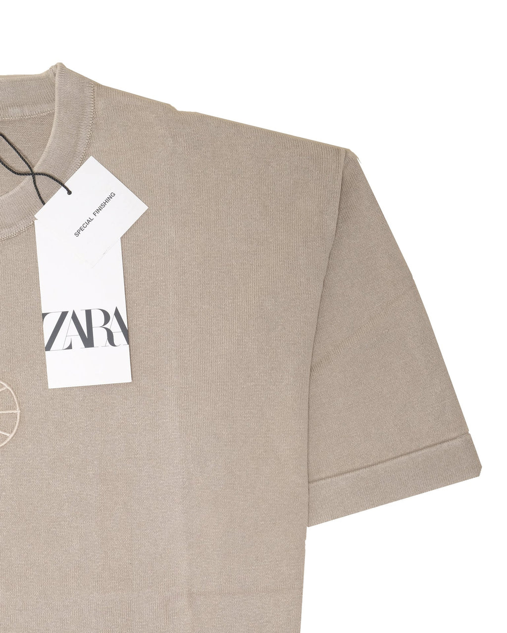 ZARA Desert Mirage Relaxed Fit Short Sleeve Tee