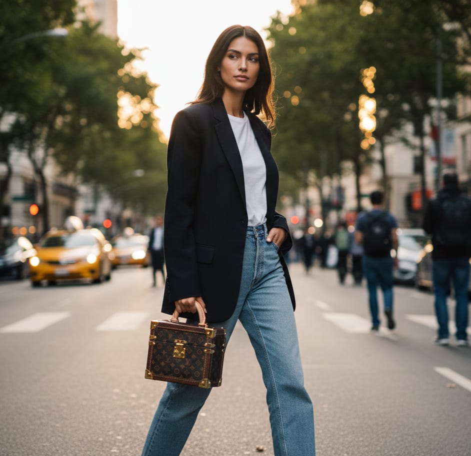 LOUIS VUITTON Rustic Mahogany Luxe Petite Malle Monogram Handbag