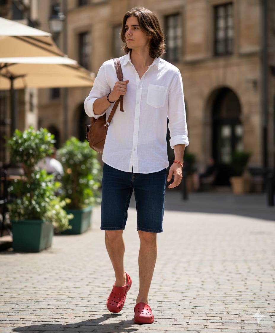 CROCS Classic Red Clogs