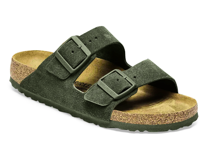 BIRKENSTOCK Mystic Fern Luxe Suede Arizona Sandals
