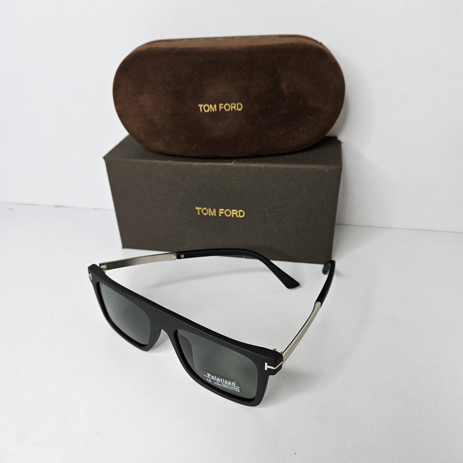 TOM FORD Classic Black Sunglasses with Case