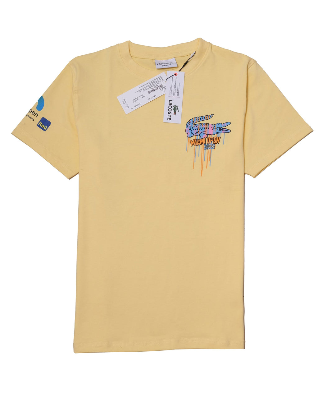 LACOSTE Sunlit Lemon Classic Fit Short Sleeve Graphic Tee