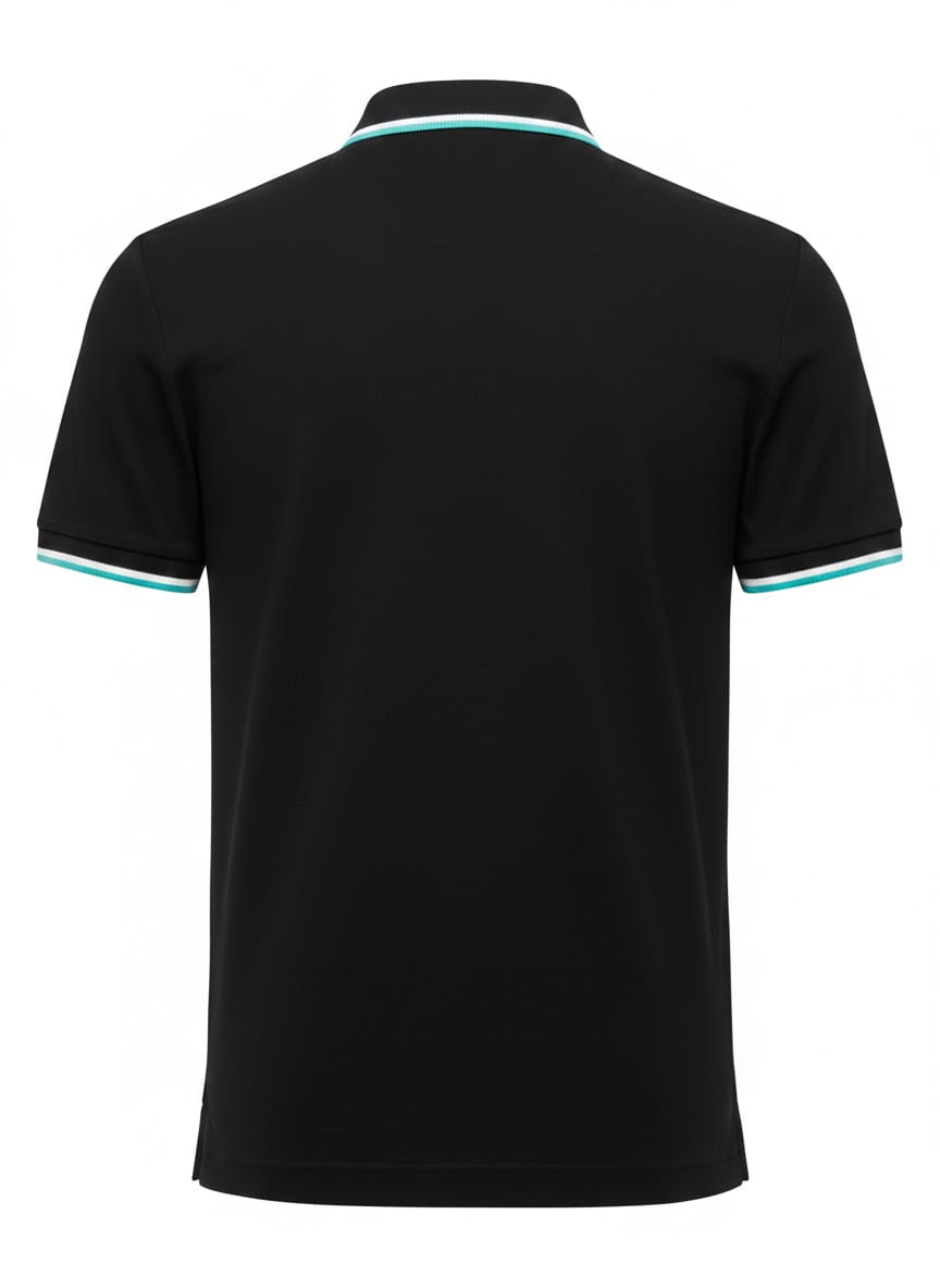 BOSS Onyx Sapphire Tailored Fit Short Sleeve Piqué Polo Shirt