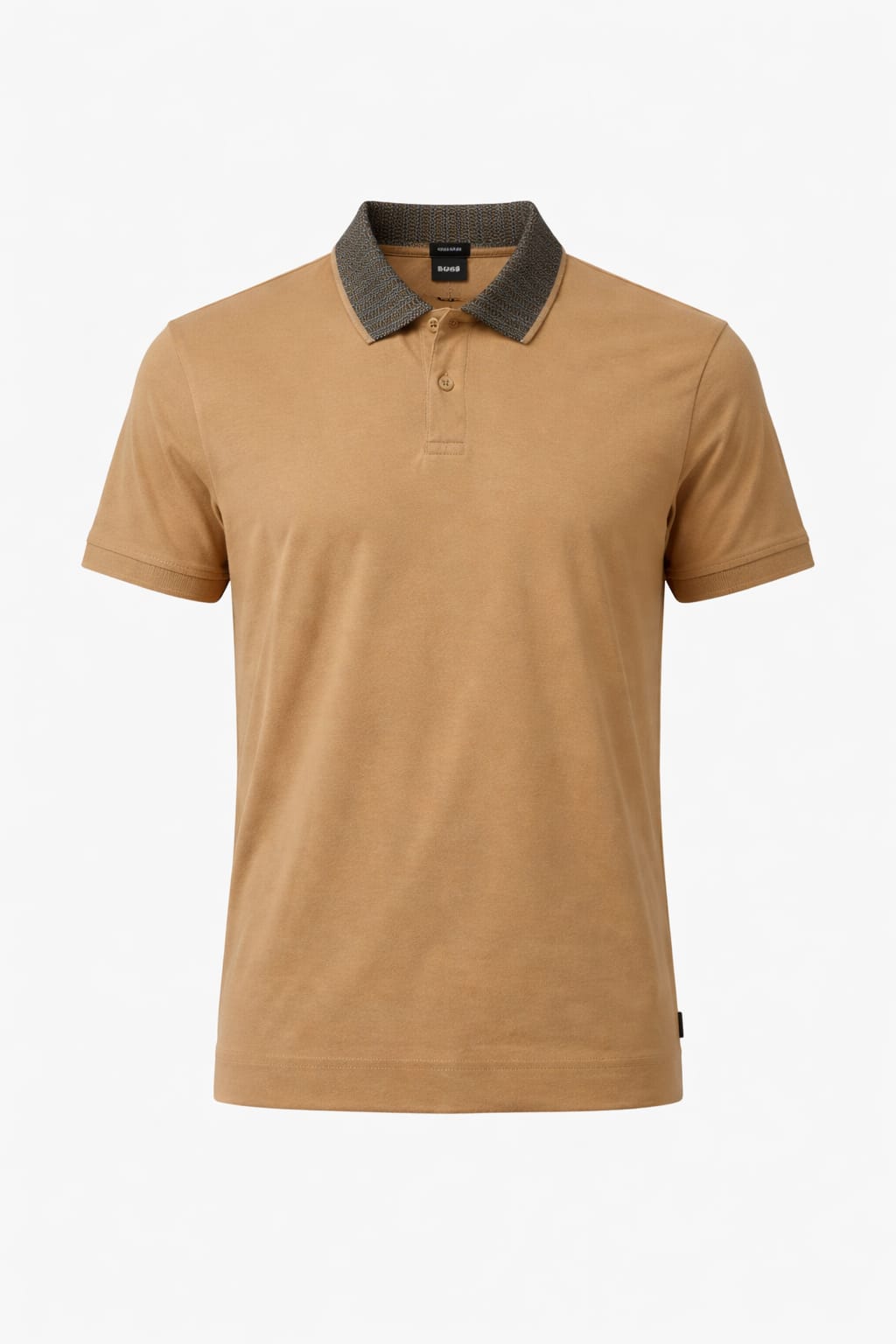 HUGO Dusk Gold Tailored Fit Short Sleeve Piqué Polo Shirt