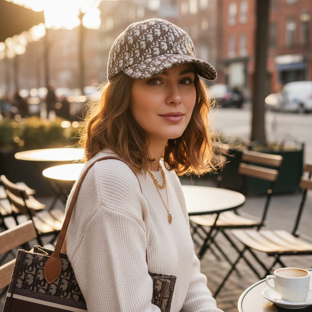 DIOR Emberwood Luxe Monogram Baseball Cap