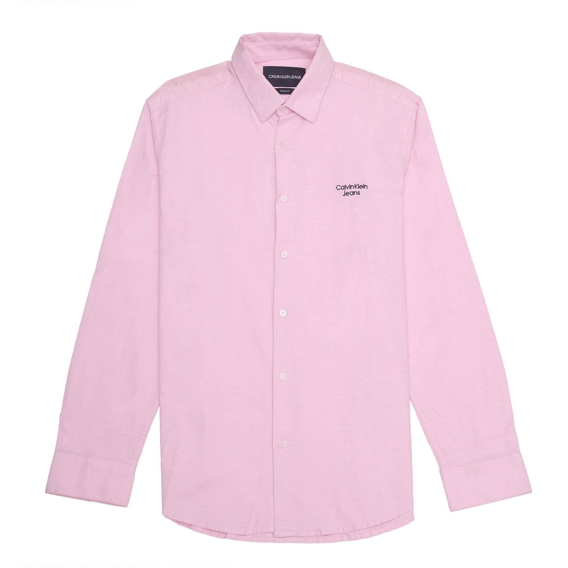 CALVIN KLEIN Blush Petal Classic Fit Long Sleeve Button-Up Shirt