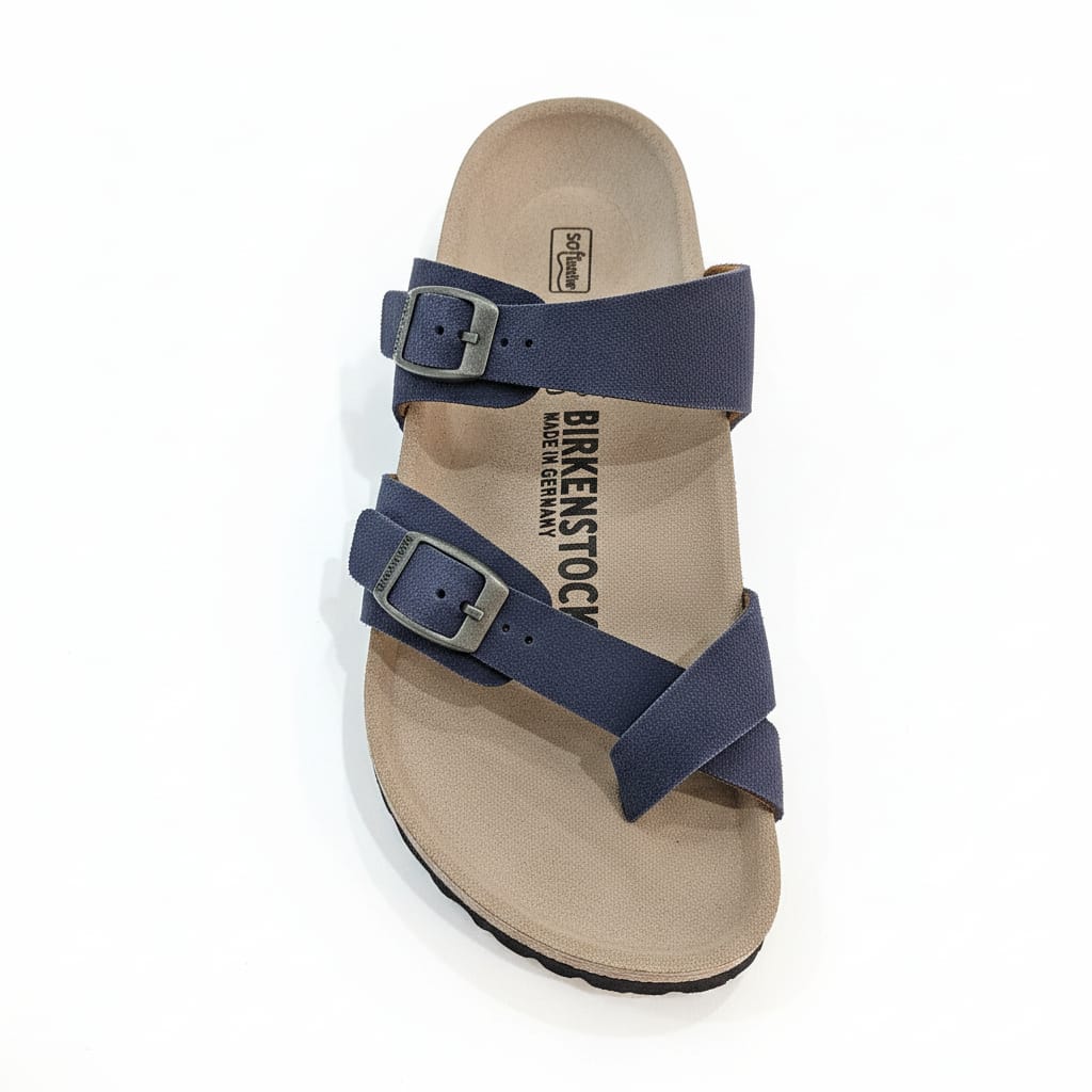 BIRKENSTOCK Twilight Azure Luxe Cross Strap Sandals