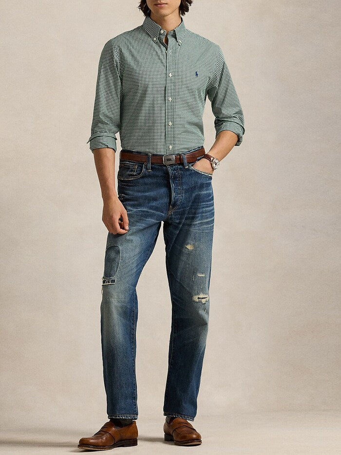 Polo Ralph Lauren Classic Fit Gingham Shirt in Enchanted Forest Green