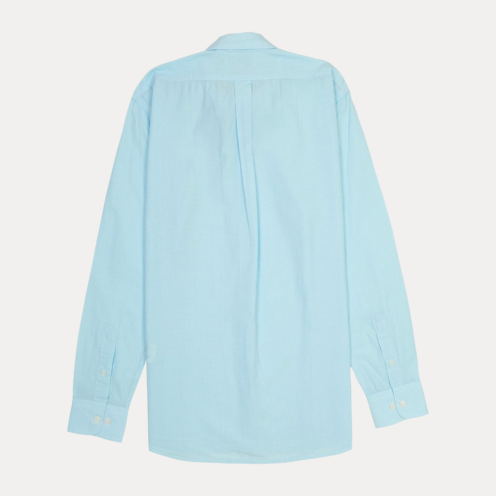 BROOKS BROTHERS Serene Aqua Tailored Fit Long Sleeve Dress Shirt