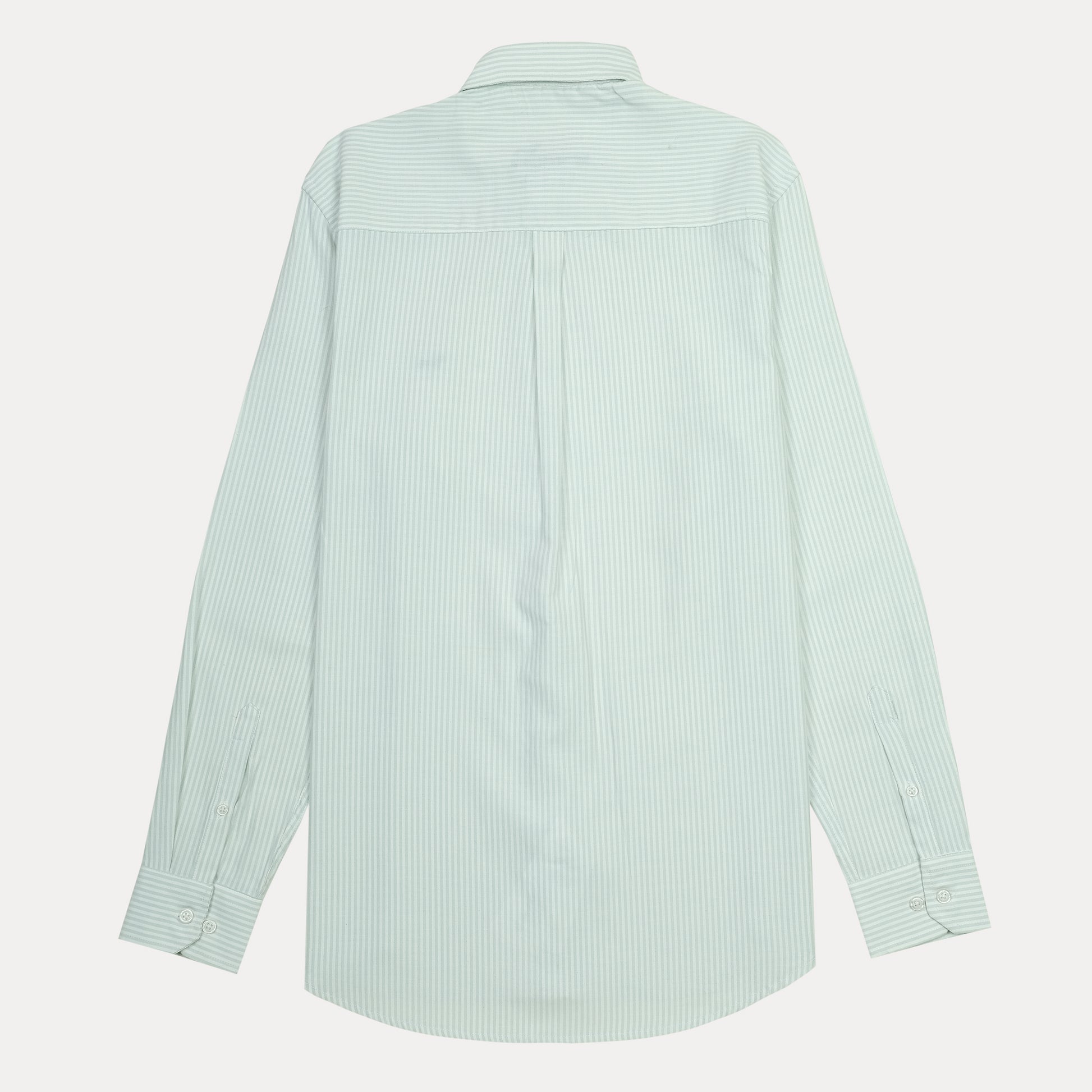 harmont&blaine Breezy Striped Regular Fit Shirt in Soft Mint