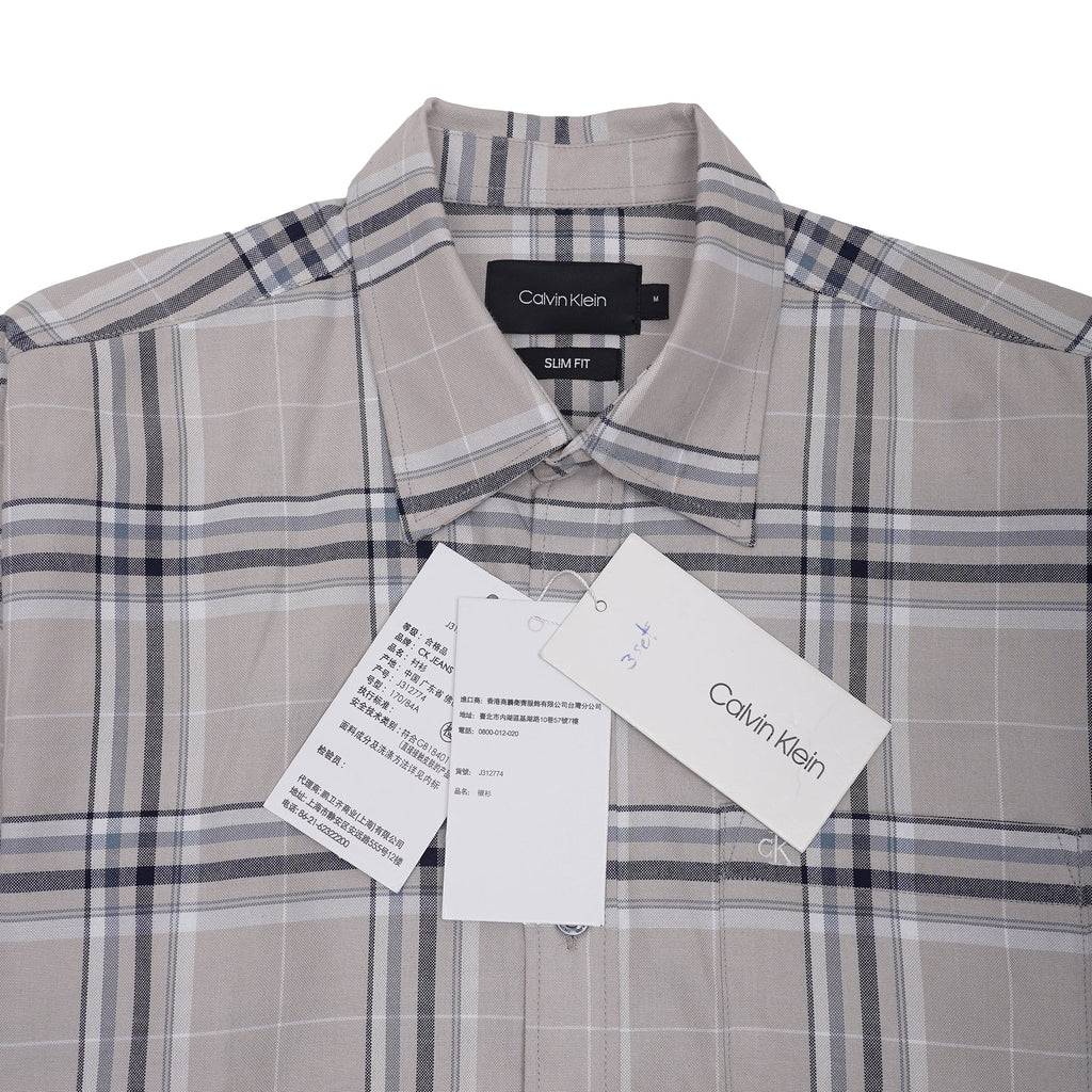 CALVIN KLEIN Astral Quartz Slim Fit Long Sleeve Shirt