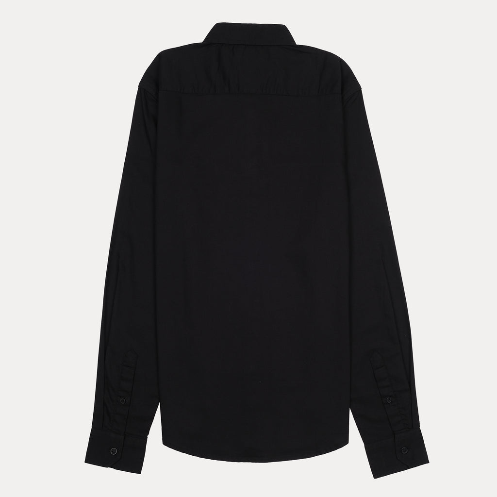 KARL LAGERFELD Elegant Midnight Black Signature Shirt