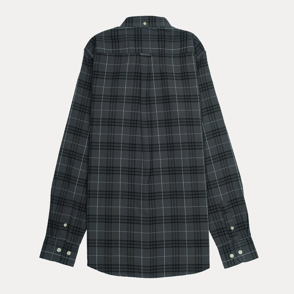GANT Tech Prep Plaid Perfection Shirt in Charcoal Check