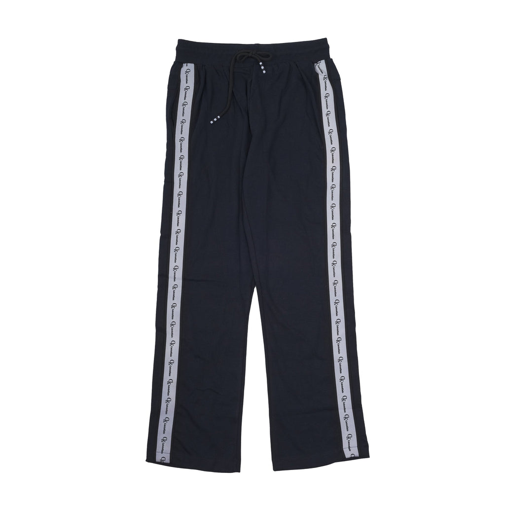 CALVIN KLEIN Midnight Navy Luxe Cotton Side Stripe Track Pants