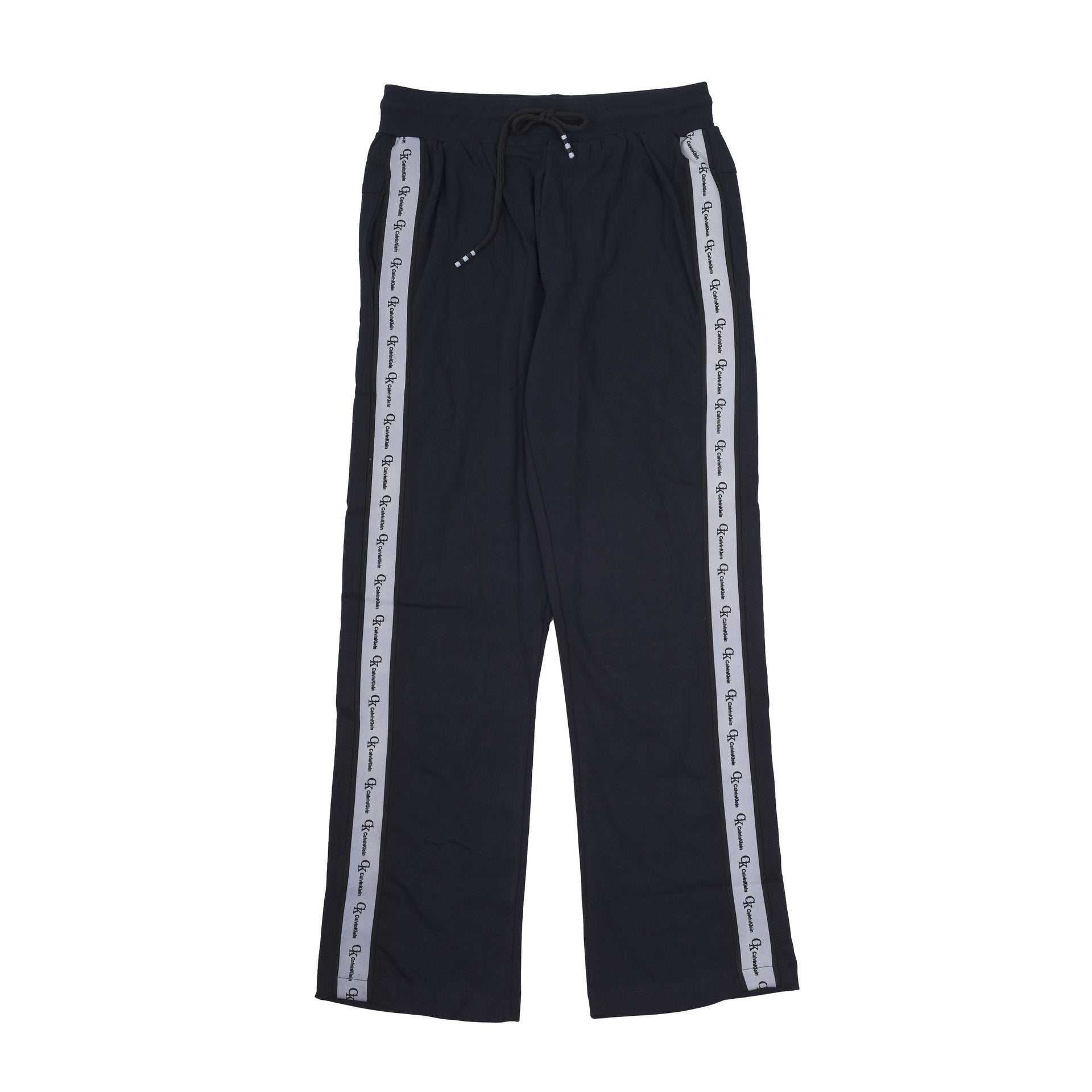 CALVIN KLEIN Midnight Navy Luxe Cotton Side Stripe Track Pants