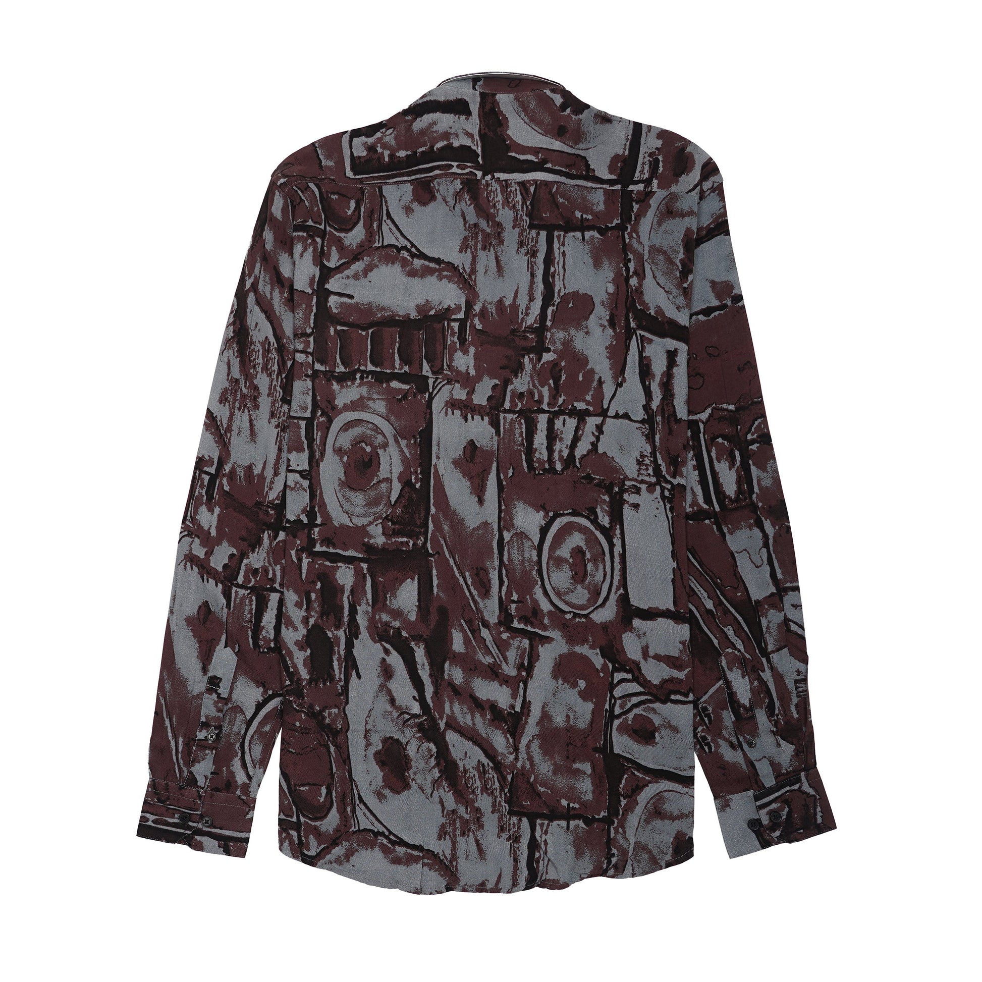 DIOR Seraphic Onyx Whisper Tailored Fit Long Sleeve Silk Shirt