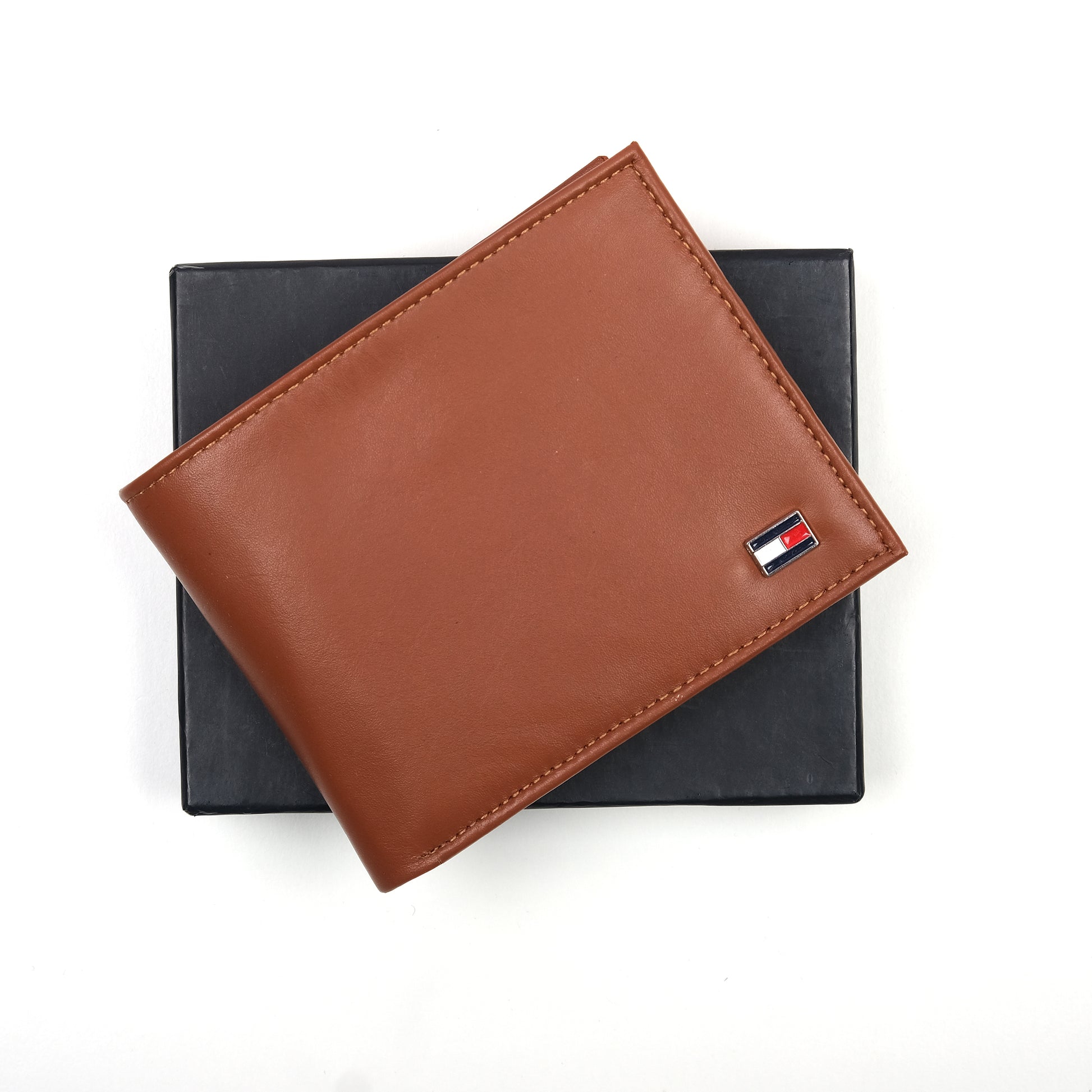 Tommy Hilfiger Classic Cognac Leather Wallet