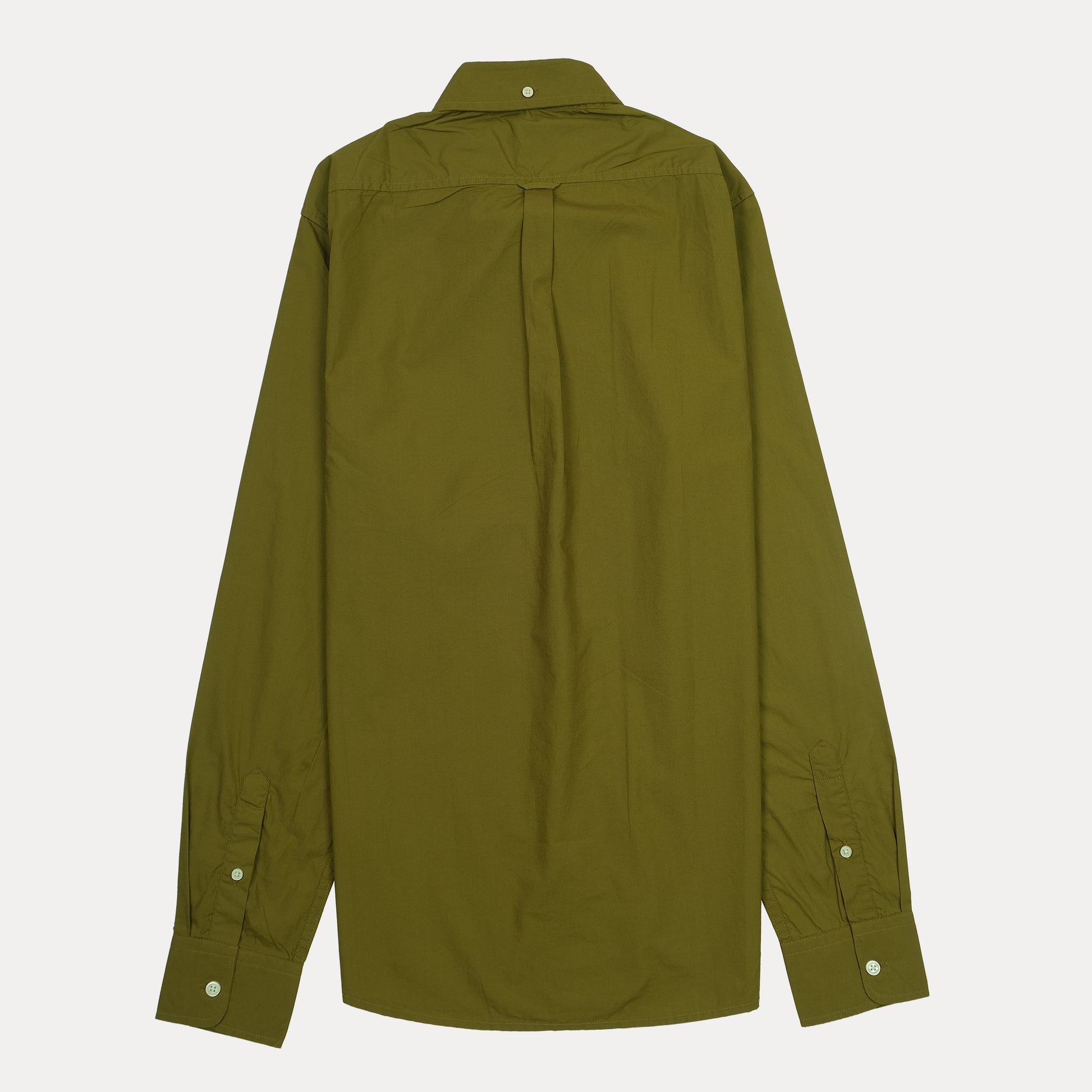 GANT Tech Prep Twill Long Sleeve Shirt in Olive Green