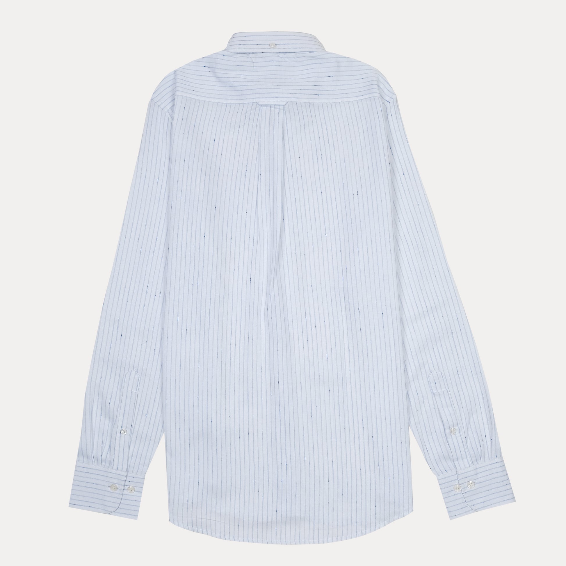 [Mélange Slub Linen] GANT Melange Stripe Delight Shirt - Sky Blue Elegance