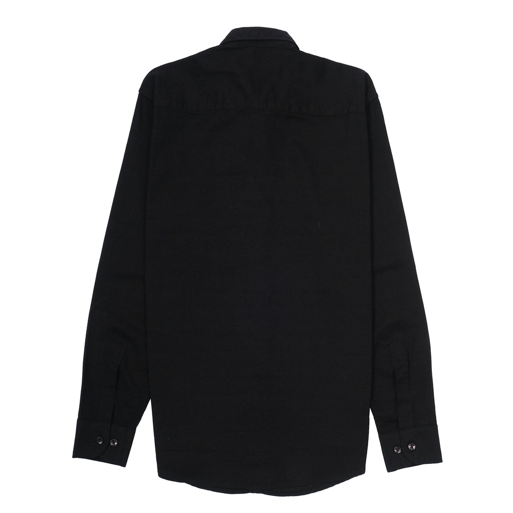 TOMMY HILFIGER Midnight Onyx Tailored Fit Long Sleeve Button-Up Shirt