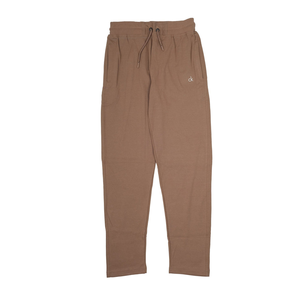 CALVIN KLEIN Earthy Mocha Slim Fit Cotton Jersey Joggers
