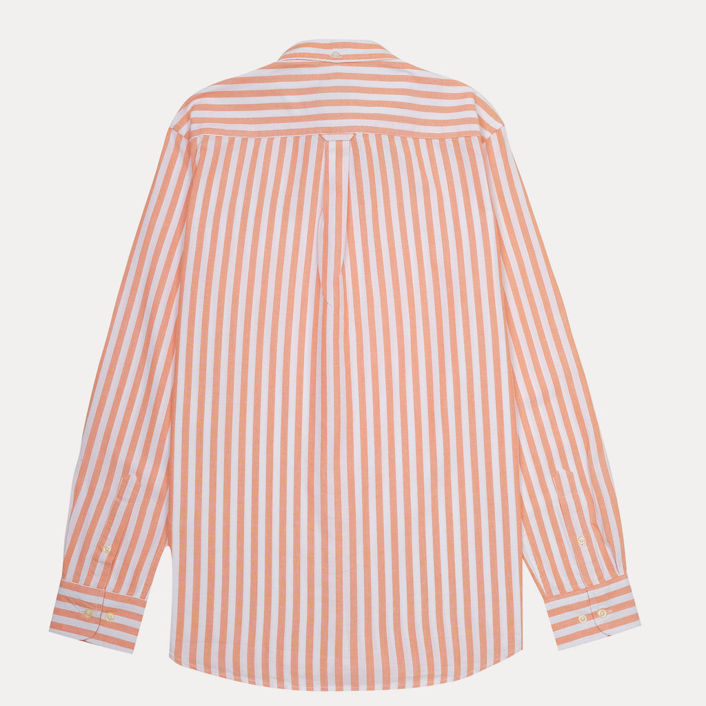 GANT Striped Delight Tech Prep Shirt in Coral Cream