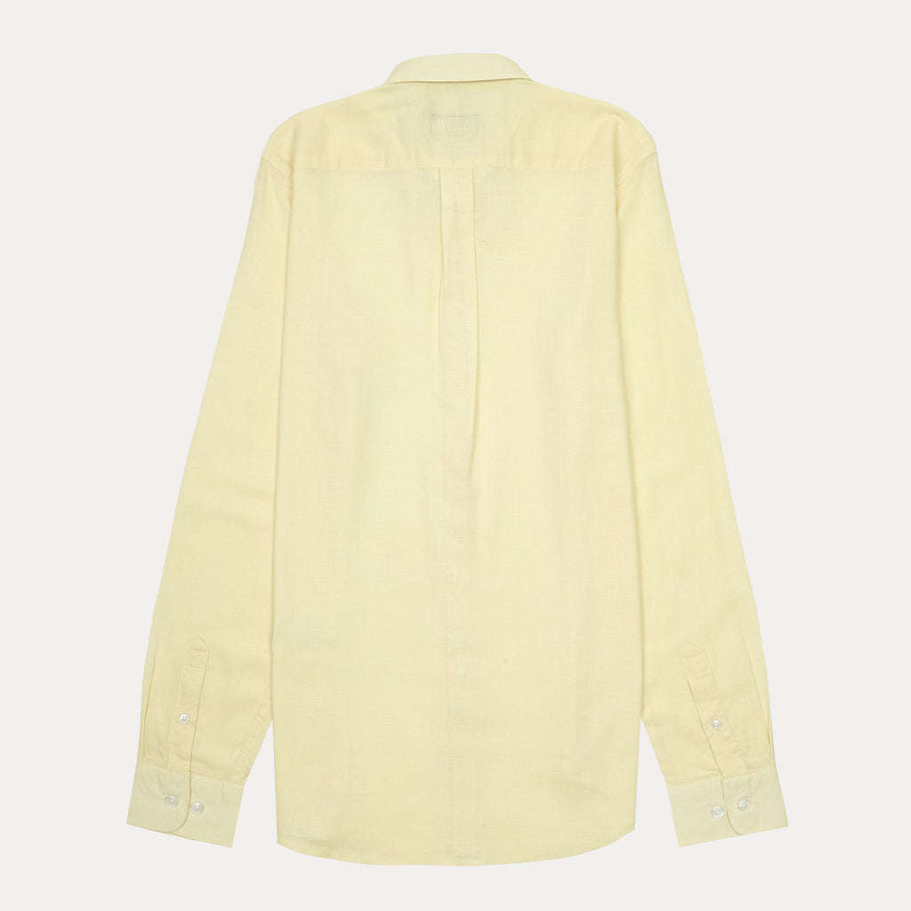 Polo Ralph Lauren Classic Fit Sunny Lemon Linen Button-Up Shirt