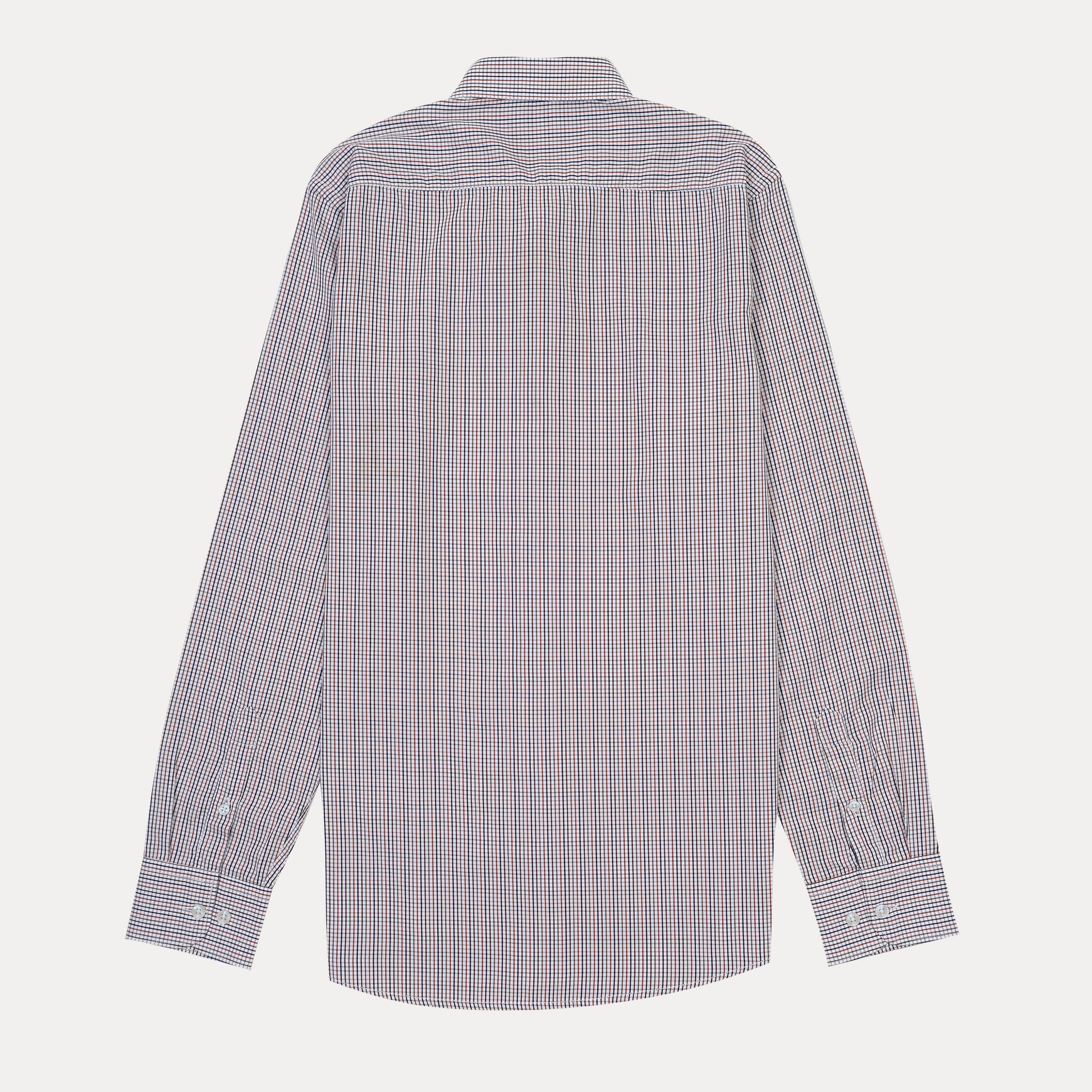 HACKETT Dapper Checkered Delight Slim Fit Shirt in Rustic Red and Navy