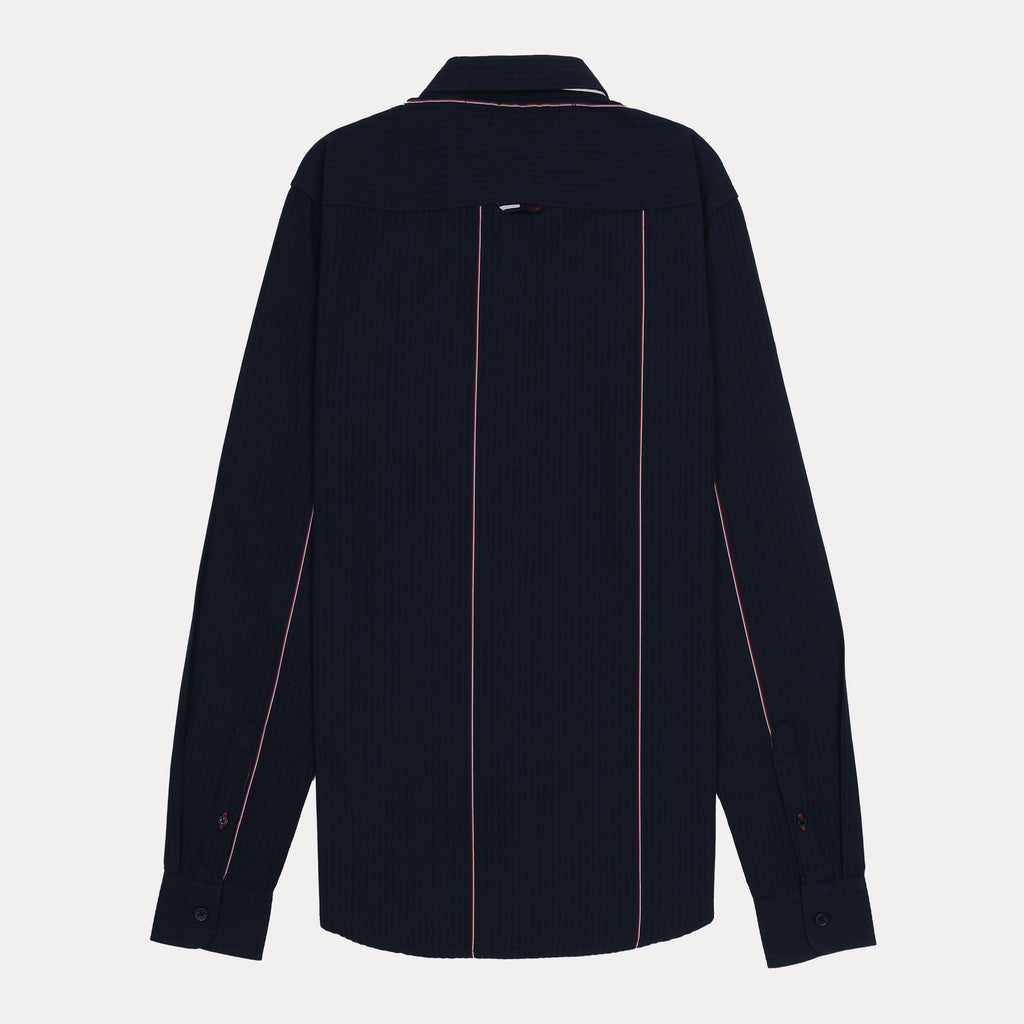 TOMMY JEANS Prismatic Cobalt Echo Slim Fit Long Sleeve Shirt