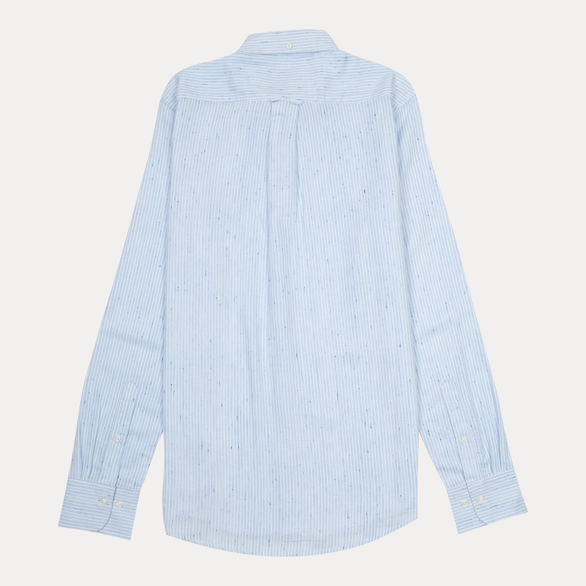 [Mélange Slub Linen] GANT Melange Striped Elegance Shirt in Sky Blue