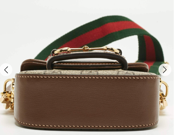 Gucci GG Canvas Mini Crossbody Bag with Web Strap