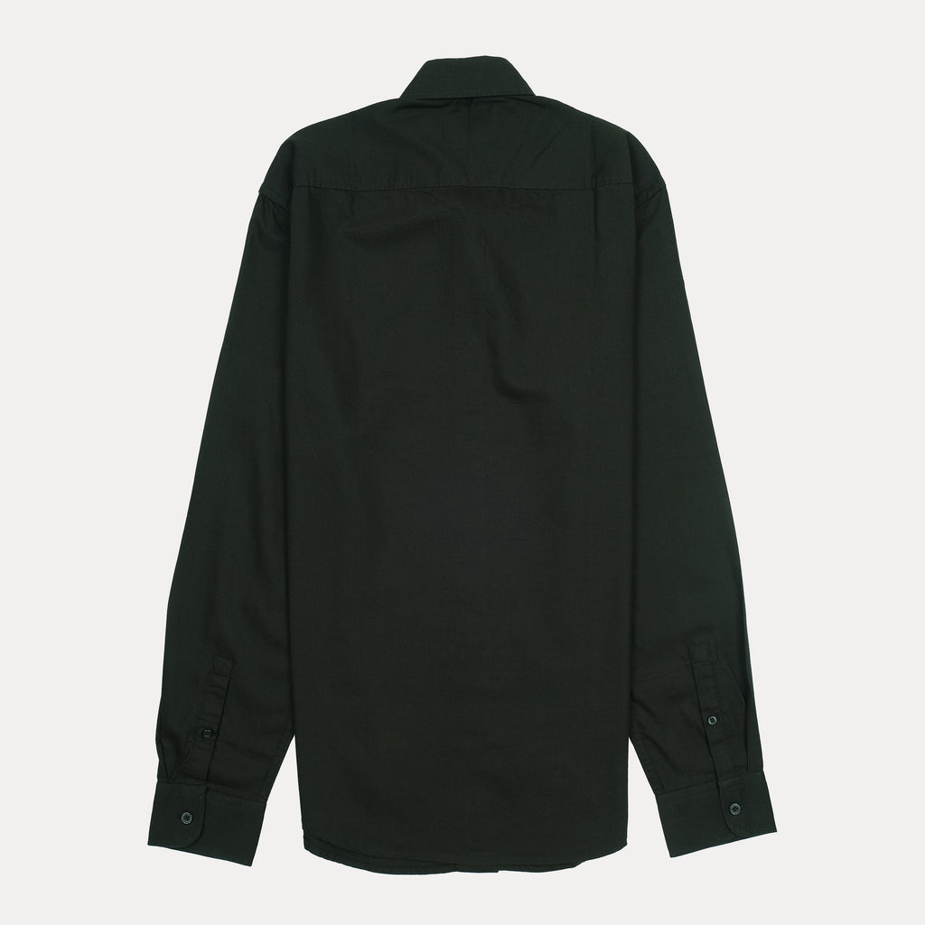 HUGO BOSS Classic Fit Button-Up Shirt in Dark Green