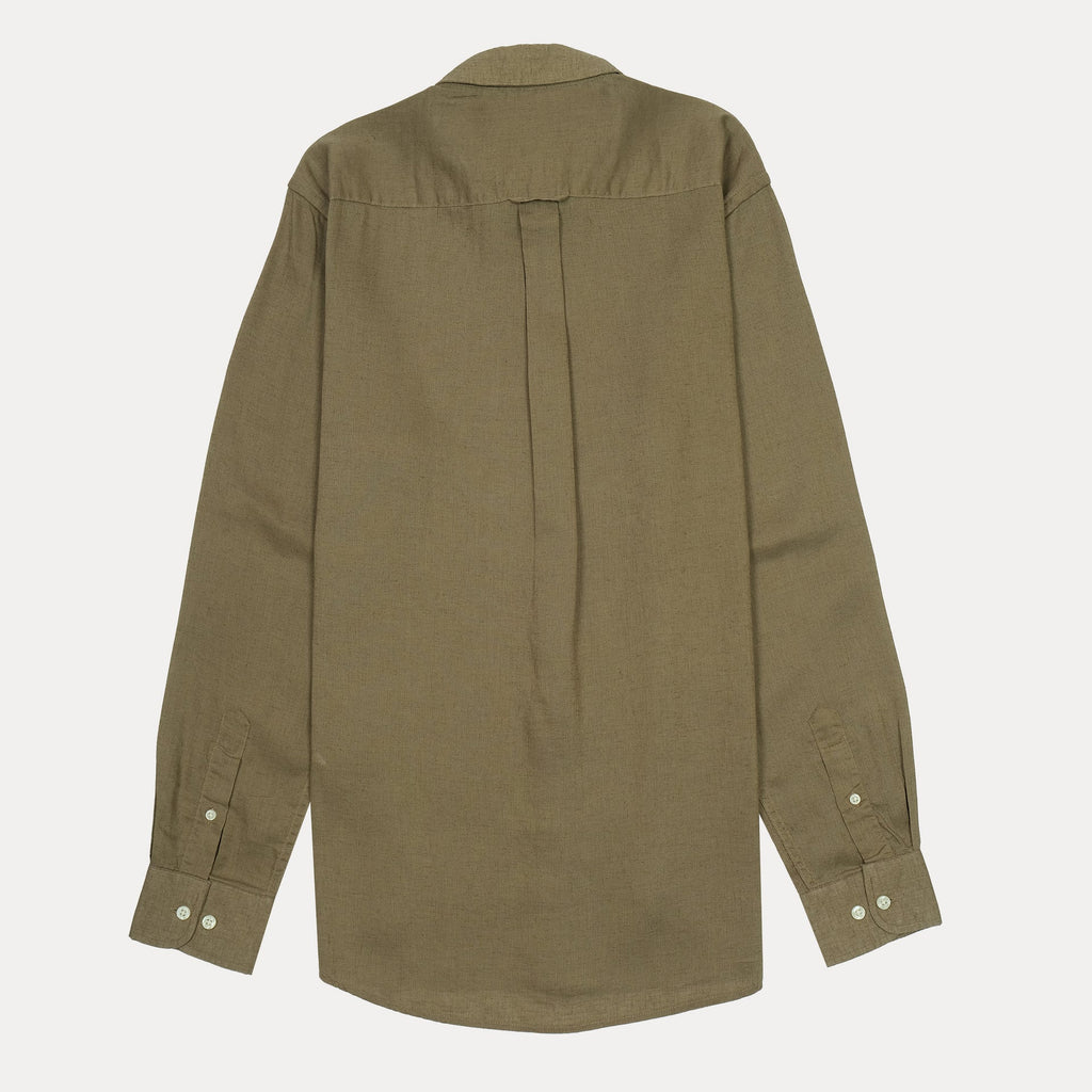 POLO RALPH LAUREN Mystic Fern Classic Fit Long Sleeve Linen Button-Down Shirt